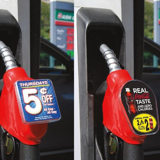 Gas Station Island Merchandiser Sign