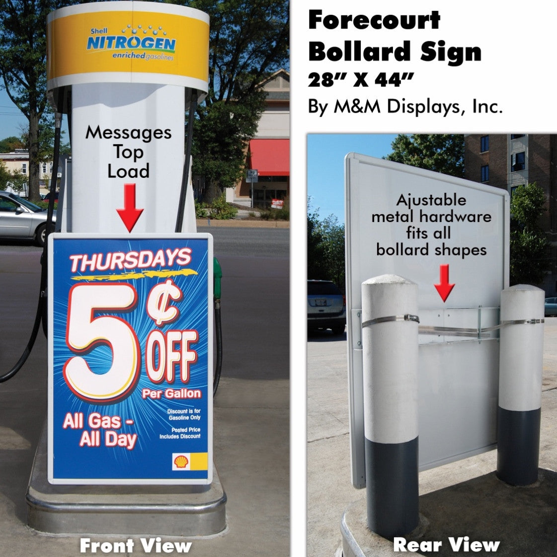 Bollard Sign - C Store Signs Direct
- 2