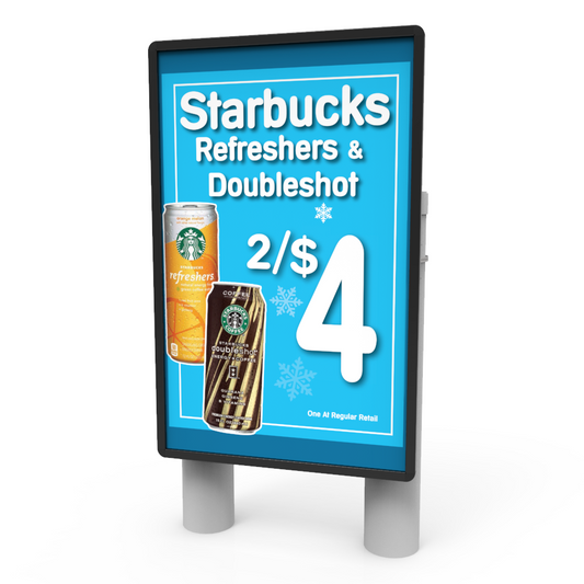 Bollard Sign Frame Universal Fit