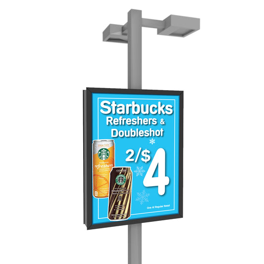 Perimeter Pole Sign, two sided